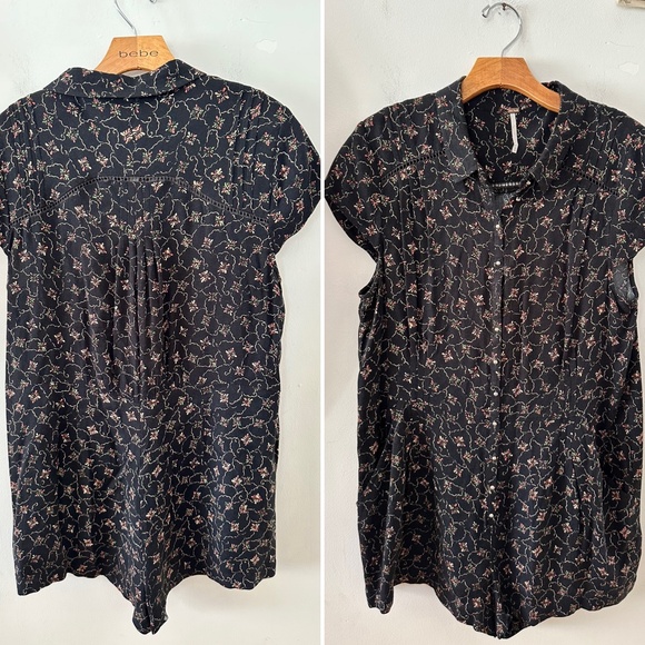 FREE PEOPLE DEBBY DOT FLORAL ROMPER size medium - Picture 8 of 14